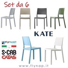 Scab design set sedie - scab, 6