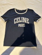 T-shirt Celine Paris blu navy