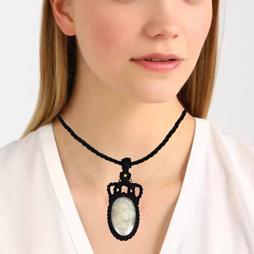 Collana con pietre luna - collana,