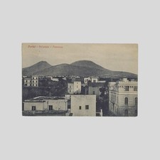 Cartolina fotografica Napoli Portici Bellavista Panorama VG 1926