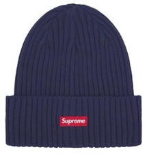 Supreme Overdyed Beanie Navy