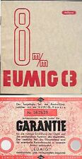 EUMIG C3 8 MM ISTRUZIONI USO