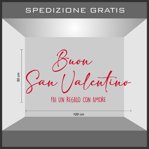 Adesivo san valentino - san,