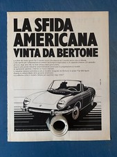 Rara Pubblicita’ FIAT 850 Spyder America BERTONE 1965