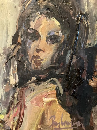 Bellissimo pittura olio - pittura, legno