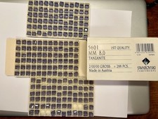 Swarovski 8 mm cubi di tanzanite 212 pezzi