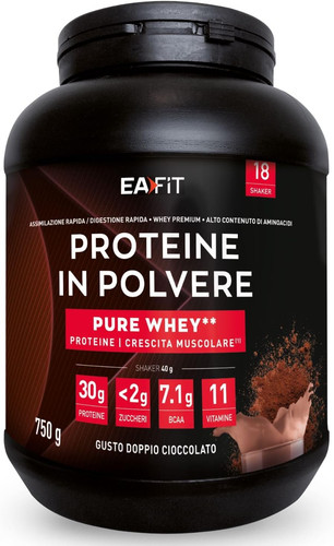 Proteine polvere whey 750 g - proteine, in