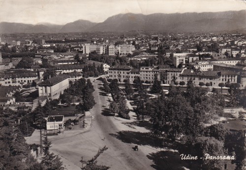Cartolina udine panorama - di,