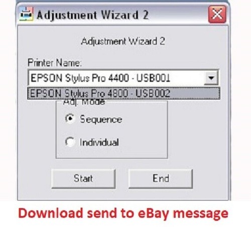 Service program epson - pro, 4400