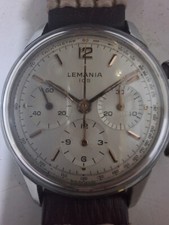 LEMANIA 105 CRONO ACCIAIO REF.805 CARICA MANUALE ANNO 1963.