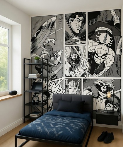 Marvel camera carta parati - carta,