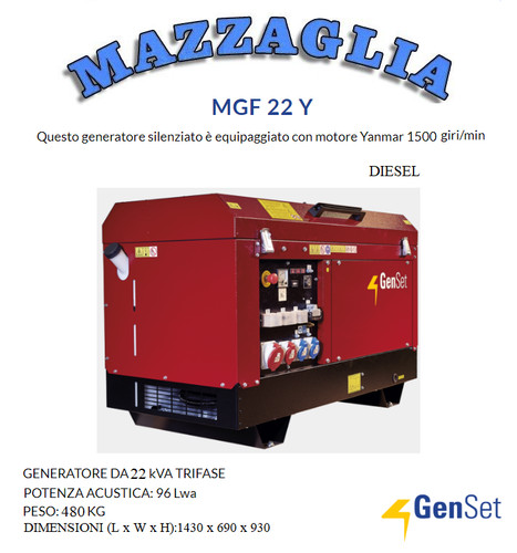 Genset generatore diesel mgf - genset,
