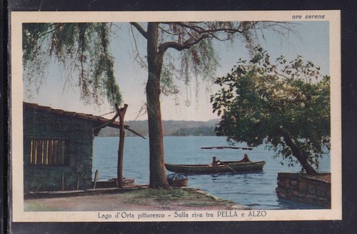Cartolina lago orta - lago, d'orta