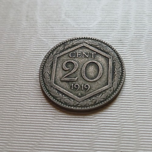 Moneta cent esagono 1919 - moneta,