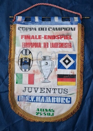 Gagliardetto juventus hamburg - gagliardetto, juventus-hamburg