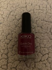 Kiko Milano Smalto ad asciugatura rapida. Shade 809 Borgogna profonda. Nuovissimo di zecca.