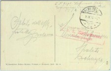 83932 - POLONIA - STORIA POSTALE - CARTOLINA CENSURATA posta militare per ITALIA 1916