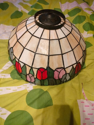Lampadario stile tiffany vetro - lampadario,