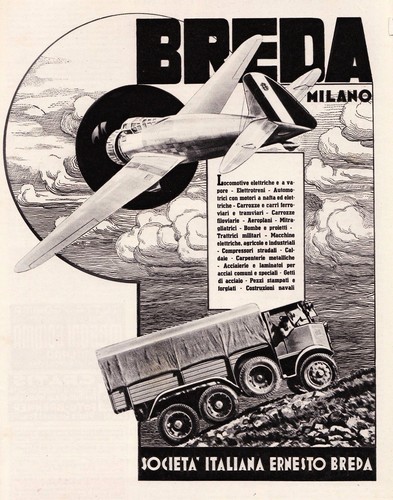 Pubblicita 1937 officine - pubblicita'1937,