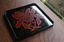 Vassoio quadrato laccato nero