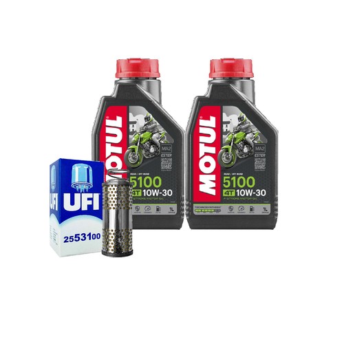 Kit tagliando olio motul 5100 - olio,