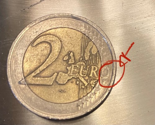 Moneta euro rara del - del, 2001