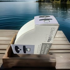 BELLA VILLA 2PZ MENSOLE ANGOLARI ARROTONDATE BIANCO MISURA (8,46 In x 8,46 In X 1,73)