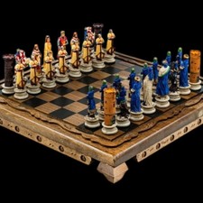 Set scacchi crociati medievali