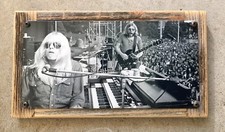 Gregg Duane Allman Brothers Band Boston MA foto d'epoca Hammond B3 firma incorniciata