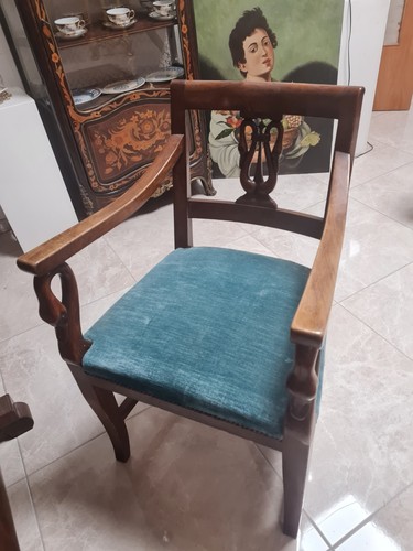 Poltrona scrivania antica - poltrona,