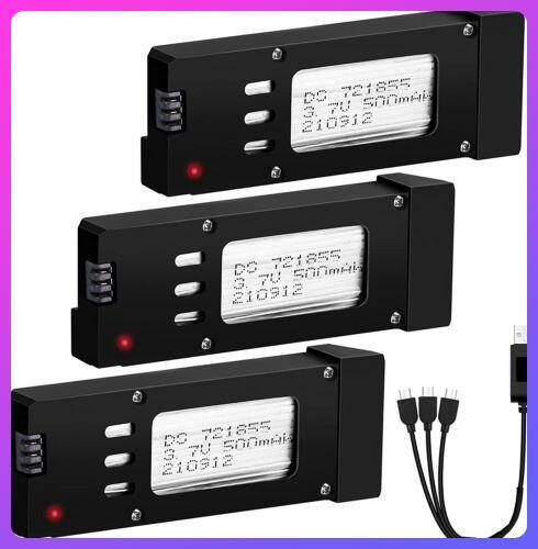 Confezione batterie 500mah - 3,