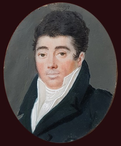 Antico ritratto miniatura del - antico,