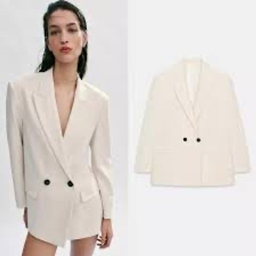 Blazer zara semplice panna - zara,