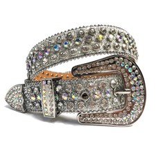 Cintura uomo western strass