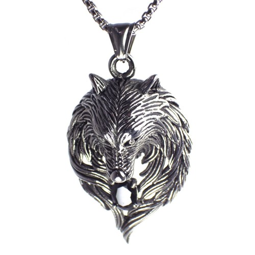 Collana lupo mistico - collana, argento