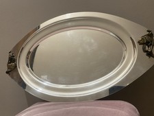 Vassoio Placcato argento Made In Italy 1950-1960