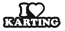 i love karting adesivo sticker