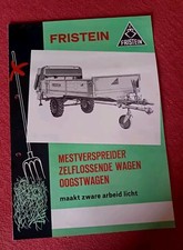 FRISTEIN MESTVERSPREIDER ZELFLOSSENDE WAGEN RIMORCHIO AGRICOLO brochure 