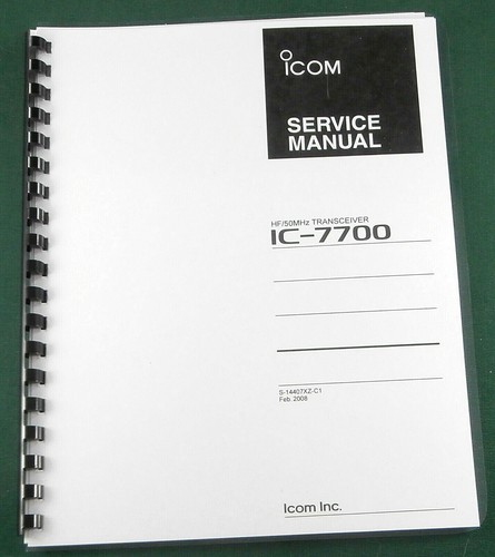 Icom 7700 manuale di - ic-7700,