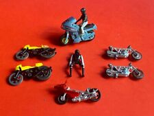 LOTTO 6 Modellini Moto + 1 Rider - Vintage 80's