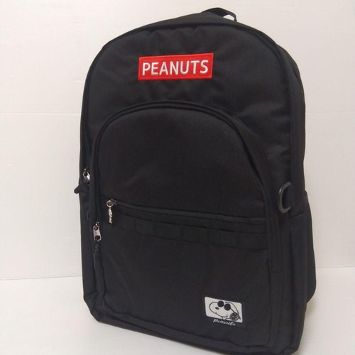 Zaino nero snoopy 44x32x17 - zaino,