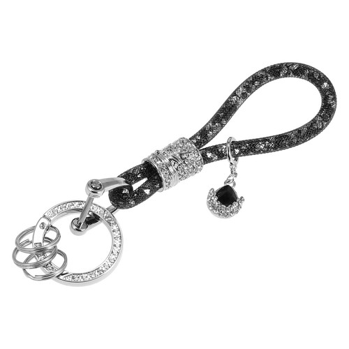 Car fake crystal keychain - crystal,