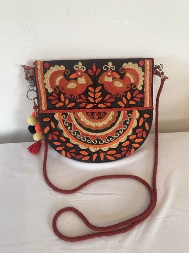 Borsa tracolla ricamata - borsa, a