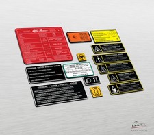 KIT ADESIVI per VANO MOTORE ALFA ROMEO GTV / SPIDER 916 - 14 adesivi