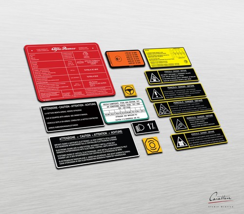 Kit adesivi per vano motore - kit,