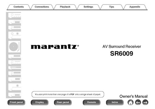 Marantz sr6009 ricevitore - sr6009,