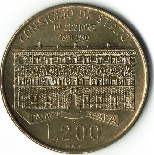 Moneta 200 lire - 200, 1990
