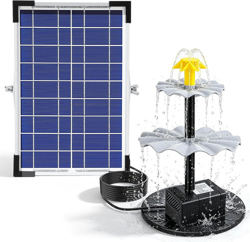Fontana solare con batteria - con,