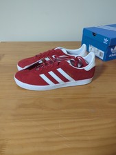 ADIDAS Gazelle J 'Scarlet' IF9804 giovane o donna taglia 7 nuovo con scatola