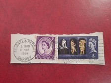 11 May 1964 frammento Addio alla Regina Effigie Elisabetta II 3 d +3 Shakespeare